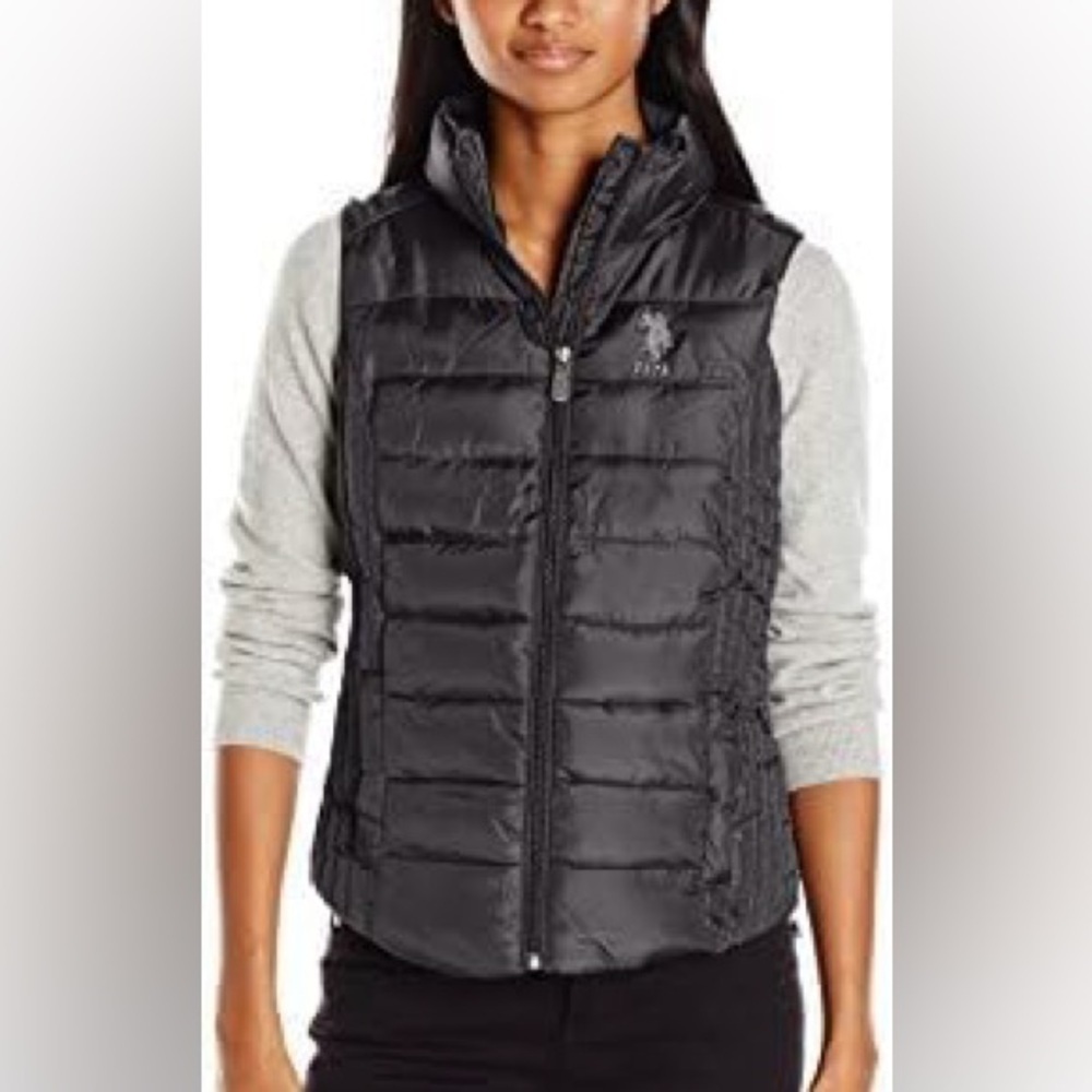 U.S. Polo Assn. Black Puffer Vest